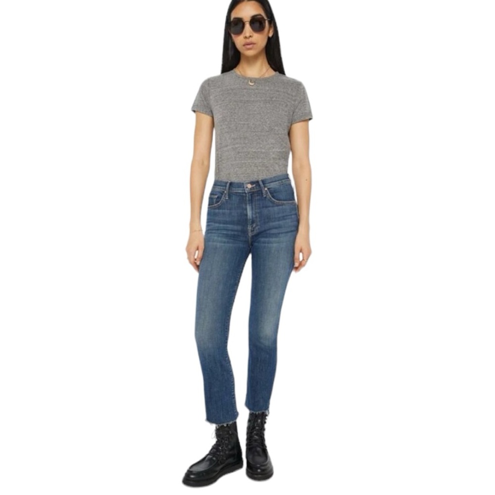 COPY - Mother The Insider Crop Step Fray Jeans